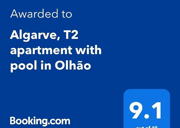 Apartament Algarve T2 With Pool And Balcony In Olhão